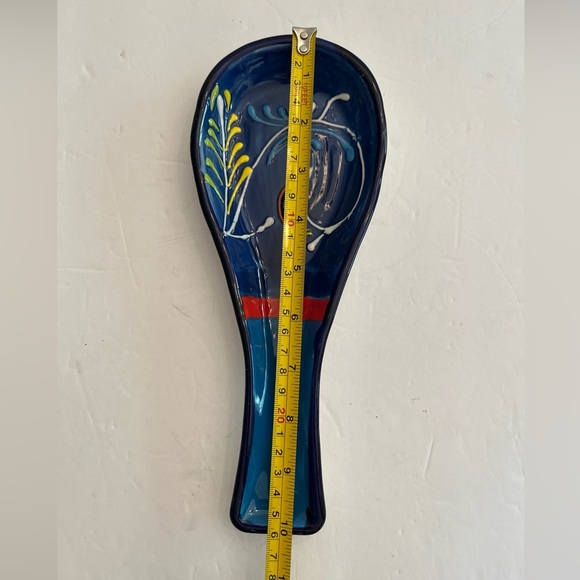 ANORU, S.L Ceramicas Hand Painted Ceramic Spoon Rest Made in SPAIN - Picture 7 of 8